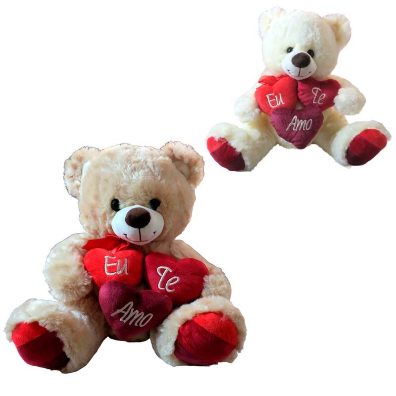 URSO CORACAO TRIPLO 33CM # FE7386