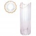 VASO C/BORDA DOURADA 10X30CM #29103