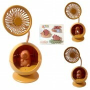 MINI VENTILADOR E ABAJUR CAPIVARA USB LED #MJ2262A